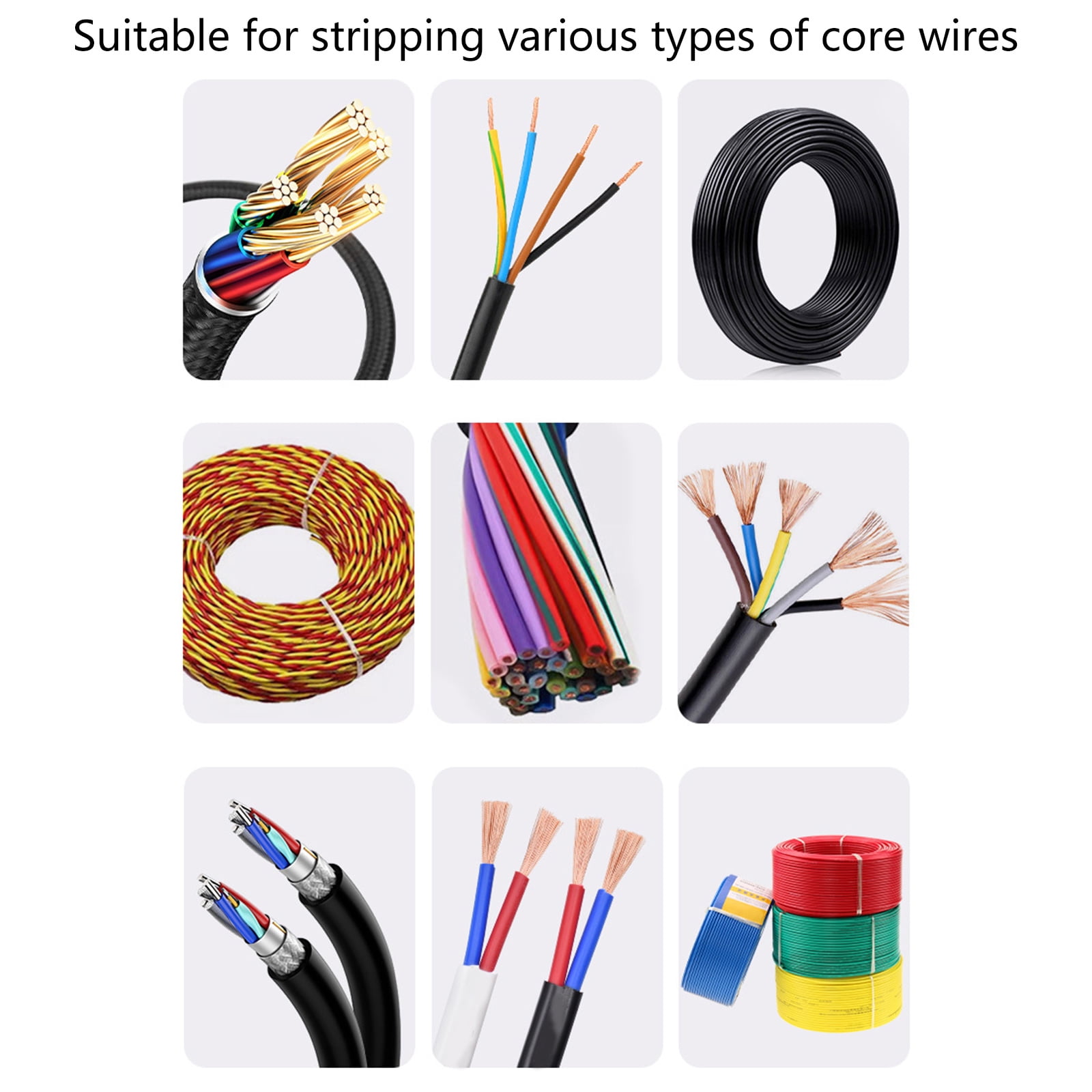 Compact Wire Skin Removers Wire Stripper For Copper Networking Cores Durability Alloy Construction Portable Application