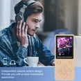 thumbnail image 6 of Suodoka MP3 MP4 Player Bluetooth 5.0 Super Thin 1.8 Inch Color Screen HiFi Music Video Digital Audio Player 128GB Expandable Memory Portable Media Player Voice Recorder E-Book Support Gold, 6 of 9