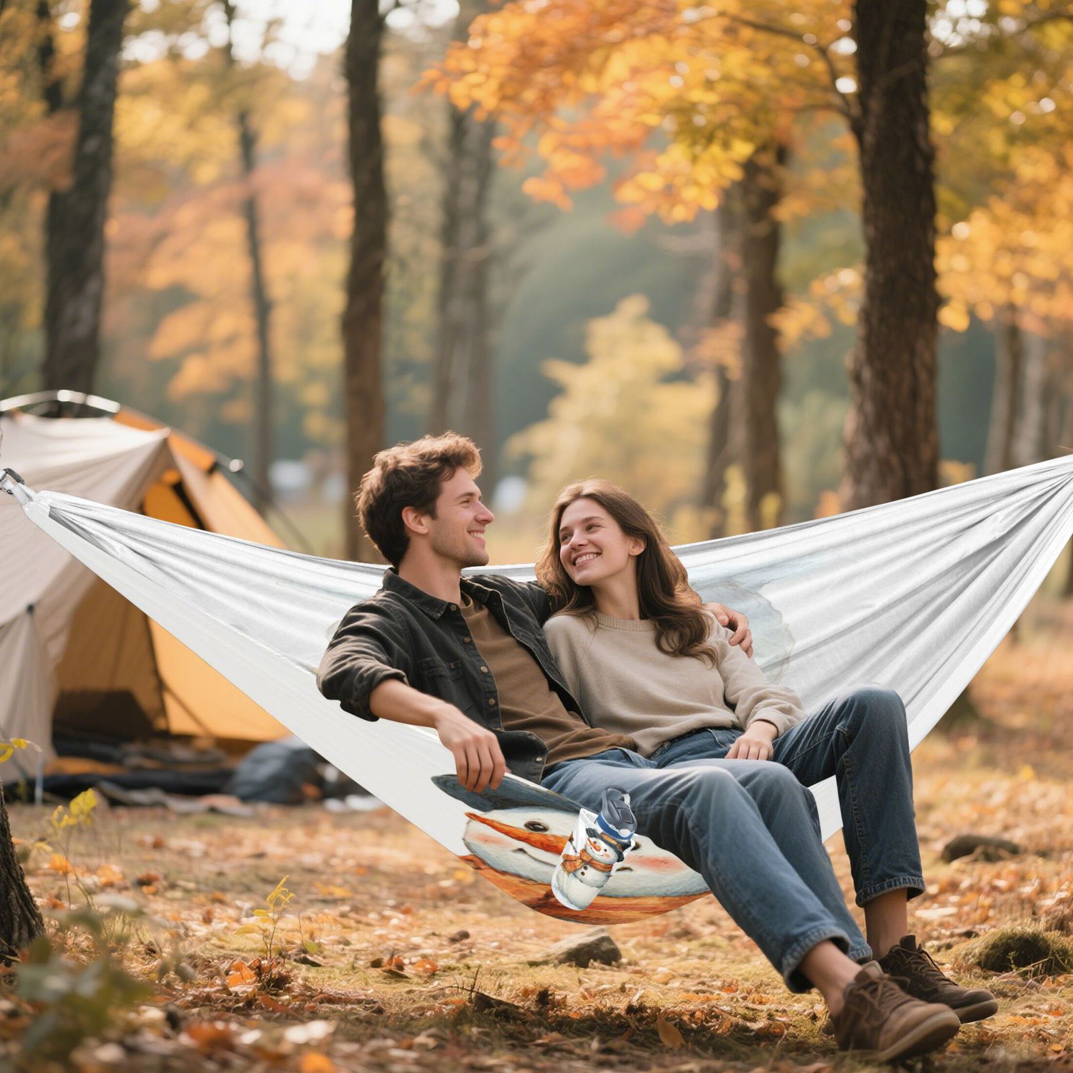 Hammock Camping Hammock Nylon Portable Hammock Travel Camping Hammock Cute Snowman