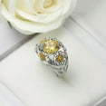 thumbnail image 2 of EOEMY Gorgeous 925 Silver Filled Rings Women Cubic Zirconia Party Jewelry Size 6-10-8, 2 of 5