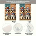 thumbnail image 6 of 1PC, 2D Flat two Yorkshire Terriers wearing the American flag Independence Day garden flag, durable polyester anti-fading outdoor courtyard decoration, suitable for porch, lawn, farmhouse and holiday, 6 of 6
