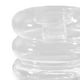 thumbnail image 3 of Portavelas de cristal de pilar, candelieres creativos de Tealight, candeliere de donut para decoraciones, hogar, boda, de comedor, inauguración Blanco Soledad candelabro de donas, 3 of 8