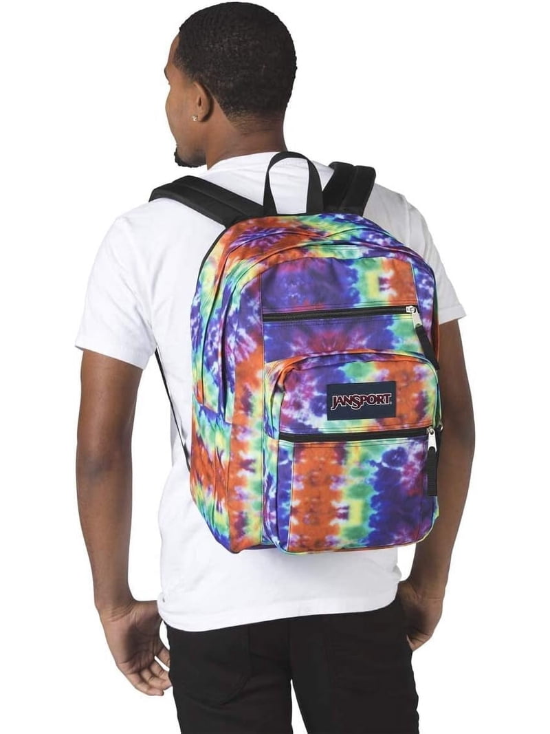 JanSport Big Student Laptop Backpack - Red/Multi Hippie Days JanSport Big Student Backpack | Famous Footwear main image 3