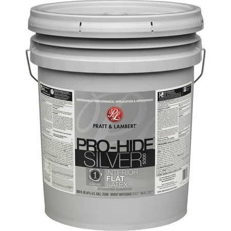 - Pratt & Lambert Pro-Hide Silver 5000 Latex Flat Interior Wall Paint