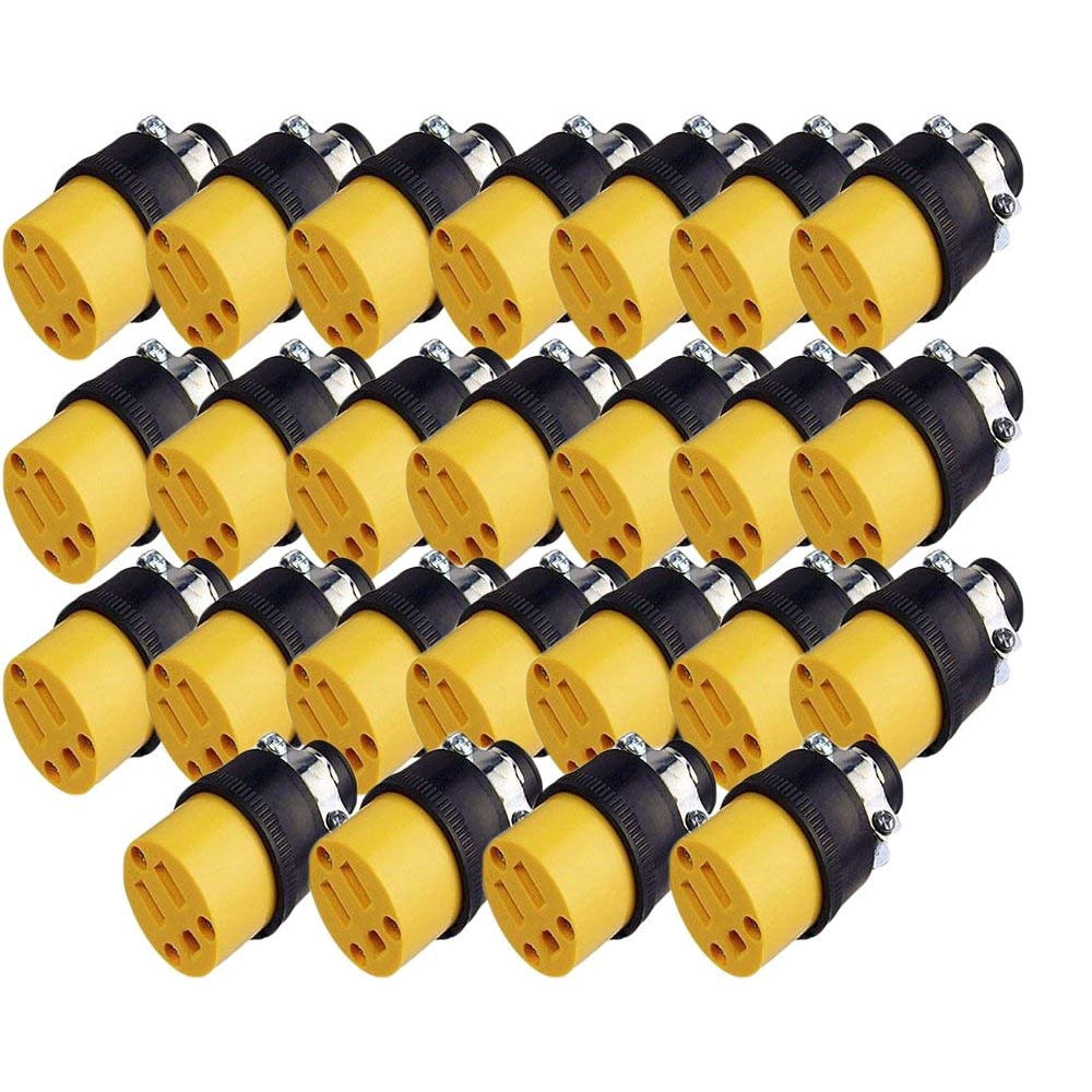 Black Duck Brand Female Extension Cord Replacement Electrical Plug Ends