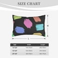 thumbnail image 6 of YFYANG Super Soft Rectangular Plush Cushion Cover (Without Pillow Insert), Simple Watercolor Art Comfort and Non-Pilling Hidden Zip Bedroom Sofa Pillowcases, 20"x30", 6 of 9