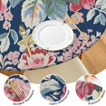 thumbnail image 4 of Pioneer Flower Floral Print Pattern Round Fitted Tablecloth with Elastic Edge,Dining Table Cover Waterproof,Outdoor Round Tablecloth for Camping,Dining,Indoor and Outdoor, 4 of 7