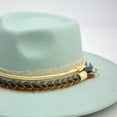 thumbnail image 5 of Breathable Fedoras Hat for Magicians Gentleman Carnivals Fedoras Hat Thicken Felt Hat for Adult Casual Gathering Wear, 5 of 9