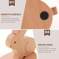 thumbnail image 4 of Cellphone Holder Wood Bunny Phone Stand for Desk Use 2Pcs, 4 of 5