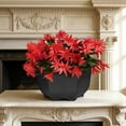thumbnail image 4 of COM1950s Plastic Hexagon Planter Pot with Drainage, Modern Flower Pots for Indoor Plants, Lightweight Planters for Balcony and Home Office Decor, 4 of 7