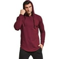 thumbnail image 4 of Aiyino Men's Hipster Hip Hop Longline Pullover Hoodies Shirts, 4 of 6