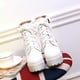 thumbnail image 4 of Botas cortas de terciopelo con cordones en la parte delantera para mujer, tacón alto, tacón grueso, punta redonda Wmkox8yii  hfjk1477, 4 of 4