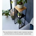 thumbnail image 6 of Yamazaki Home Two-Tier Display and Storage Shelf, Black, Steel + Wood, 6 of 7
