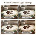 thumbnail image 7 of ODIKA 8'x10' Washable Area Rug Cabin Bear Paw Print Rustic With Centered Woodland Wildlife Emblem for King Size Bedroom Under Bed, Master Suite, Non-Shedding, Easy Care, 7 of 7