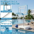 thumbnail image 3 of Ktaxon 32" Pool Basketball Hoop, 36-48 inch Adjustable Portable Poolside Basketball Goal Set with a Ball Outdoor Indoor, 3 of 11