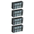 thumbnail image 3 of 4 Piezas Bloque de Tira de Terminales TB Tira de Barrera de Terminal de Doble de Corriente Grande Fija con Cubierta Transparente A Prueba de Polvo 600 V 45 A Resistente A, 3 of 8