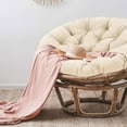 thumbnail image 6 of 20-Inch Papasan Chair Cushion, Egg-Shaped Cushion, Soft And Lightweight Swing Chair Cushion, Washable Stylish Patio Cushion, Suitable For Lawn Patio Rocking Chairs, Khaki., 6 of 6