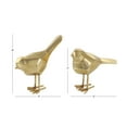 thumbnail image 4 of 7", 8"H Gold Polystone Dimensional Faceted Bird Sculpture, by CosmoLiving by Cosmopolitan (2 Count), 4 of 13