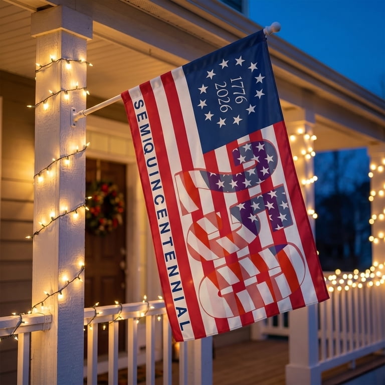 Embroidered 250 Years Betsy Ross USA Flag 3x5 FT – 1776-2026 Anniversary Commemorative, Heavy Duty Nylon With Sewn Stripes & Brass Grommets