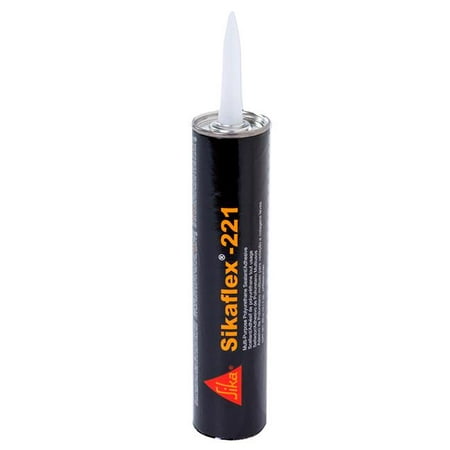 Sika 90892 10.3 oz & 300 ml 221 Multi-Purpose Polyurethane Sealant & Adhesive Cartridge, Aluminum Gray