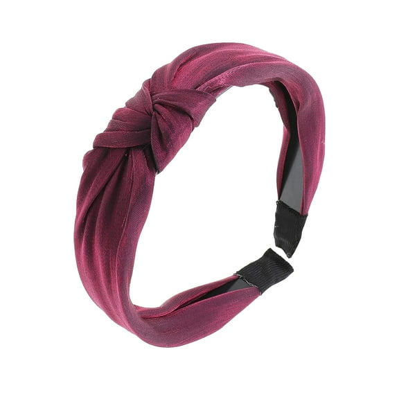 Motique Accessories Glamour Turban Knotted Headband - Raspberry