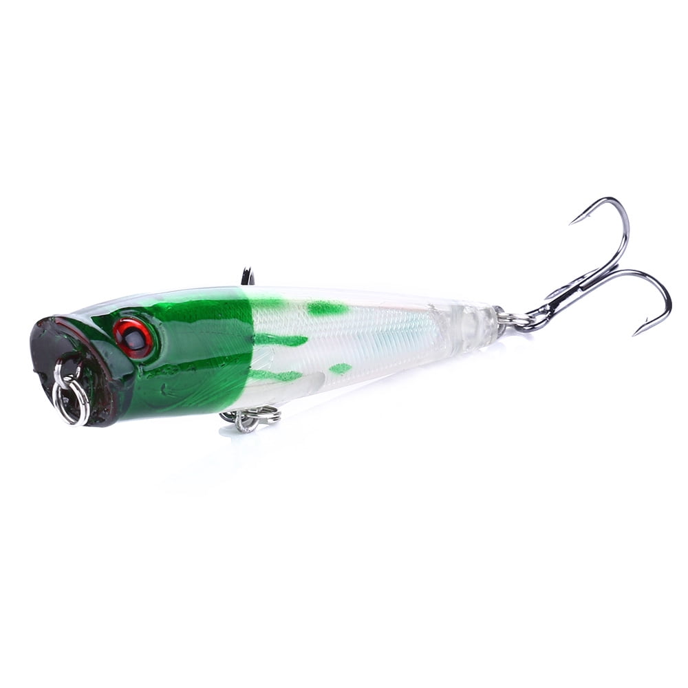 HENGJIA Top Water Popper Fishing Lures Saltwater, 6 Pack Pencil Popper Lures Artificial Hard Baits for Bass, Trout, Walleye Fishing Lure