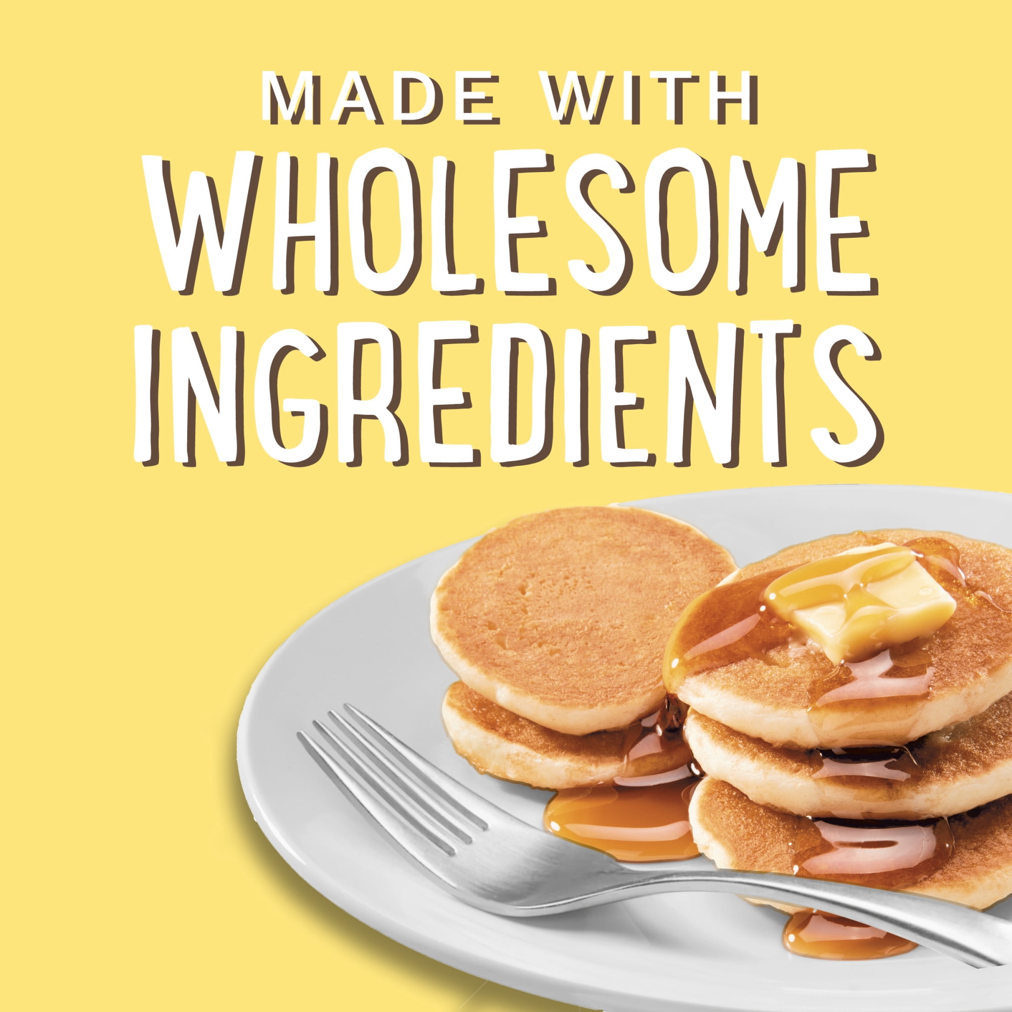 De Wafelbakkers Buttermilk Mini Pancakes, 1lb 12.2 oz, 80 Count Bag (Frozen)