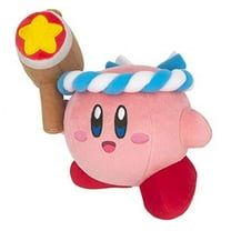 Kirby's Dream Land All Star Collection Kp62 Hammer Kirby Small Size Plush 7"