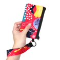 thumbnail image 6 of Wrapables Wristlet Mini Wallet Card Holder with Lanyard, Abstract Bright, 6 of 7