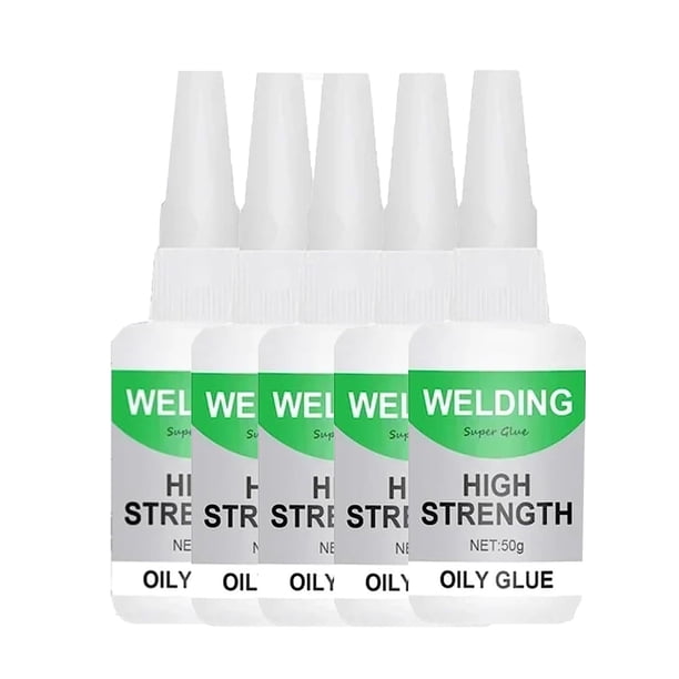 Pegamento oleoso de alta resistencia para soldadura Quinlirra Clearance. Adhesión instantánea y fuerte. Reparaciones duraderas para metal, madera, cerámica, cuero y vidrio (50 ml).