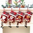 thumbnail image 5 of Clearance Under $5 christmas decor shop, Hwkond Fashion Christmas Stockings Gift Bag Christmas Tree Decoration Supplies christmas decorations indoor, 5 of 6