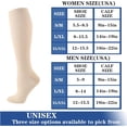 thumbnail image 2 of 6 Pairs Compression Socks for Women and Men Circulation, 20-30 mmhg Knee High Best Support for Athletic Running, Cycling, Hiking, Medical, Nurse, Recovery, 2 of 6