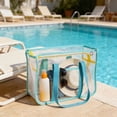 thumbnail image 5 of Clear Plastic Tote Bag Beach Travel Storage Organizer for Home Office Work, 5 of 6