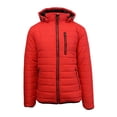 thumbnail image 3 of Men's Heavyweight Puffer Jacket With Contrast Color Trim & Detachable Hood (S-2XL), 3 of 8