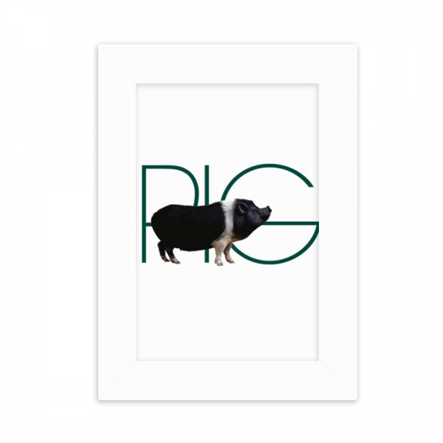 Pig Line Black Hair Art Deco Fashion Desktop Photo Frame Picture Display Decoration Art Painting