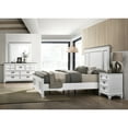 thumbnail image 3 of Modern Bedroom Collection With King Panel Bed, Dresser, Mirror, Nightstand, Chest Antique White Size Bed And Stylish Accessories, 3 of 6