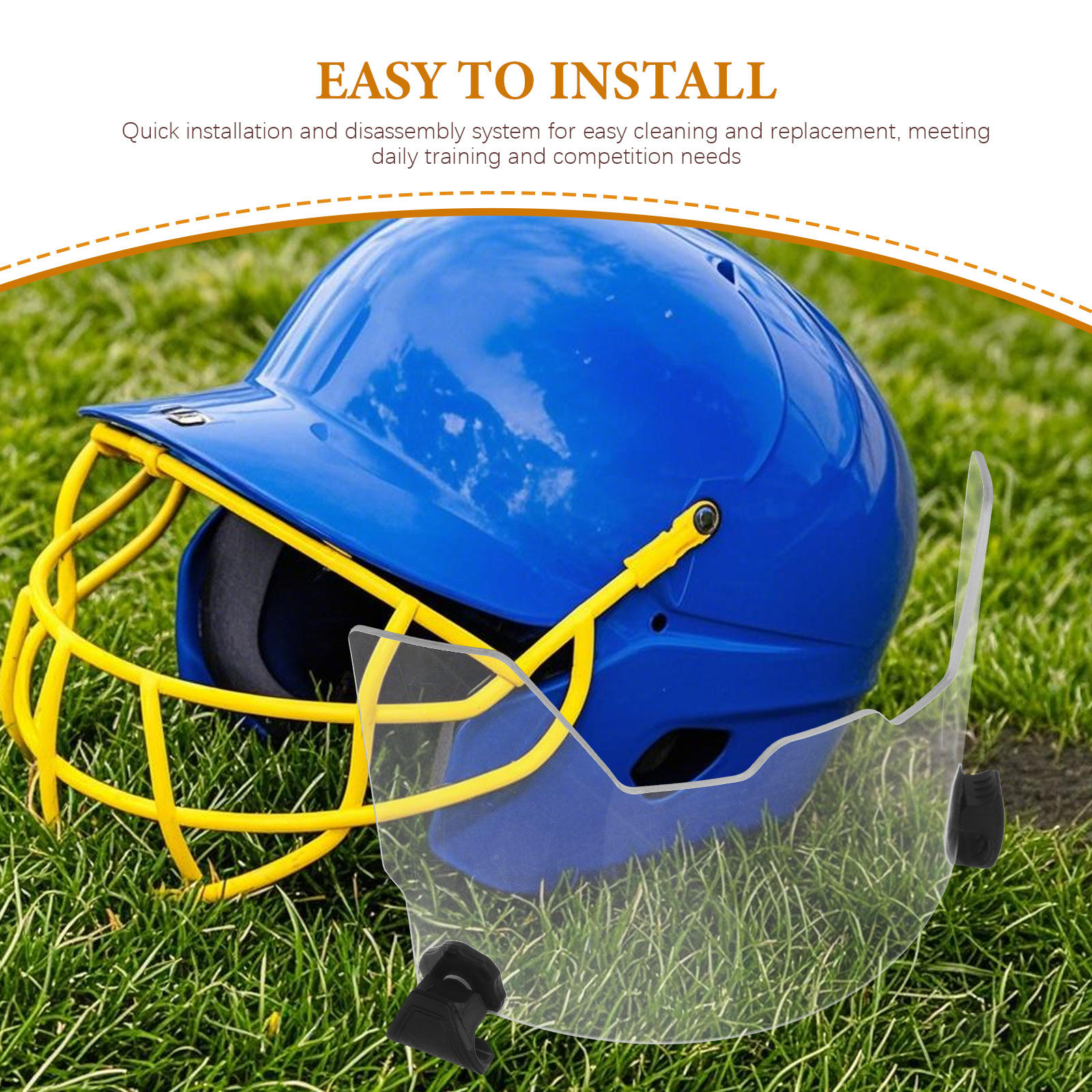 FOMIYES Clear Football Visor UV Scratch Resistant Transparent Nylon