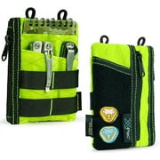 VIPERADE VE18 X-Pac Small EDC Pouch Tool Organizer,Multifunction Small Tools Pouch with 6 Pockets,EDC Organizer Pouch for Men,Mini Pocket Pouch with Velcro Area-Green