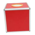 thumbnail image 3 of Urna de votación Caja de lotería Caja de aleación de aluminio con ranura Buzón comunitario multifuncional rojo Caja de almacenamiento de boletos Caja 30 centímetros, 3 of 8