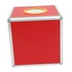 thumbnail image 3 of Urna para boletas, urna para lotería, suministros para rifa, cuadrada, multifuncional, roja, para la comunidad, para guardar boletos, caja para juegos 30 centímetros, 3 of 10