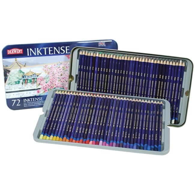 Derwent 2301843 72-Color Inktense Water Soluble Colored Pencil Set ...