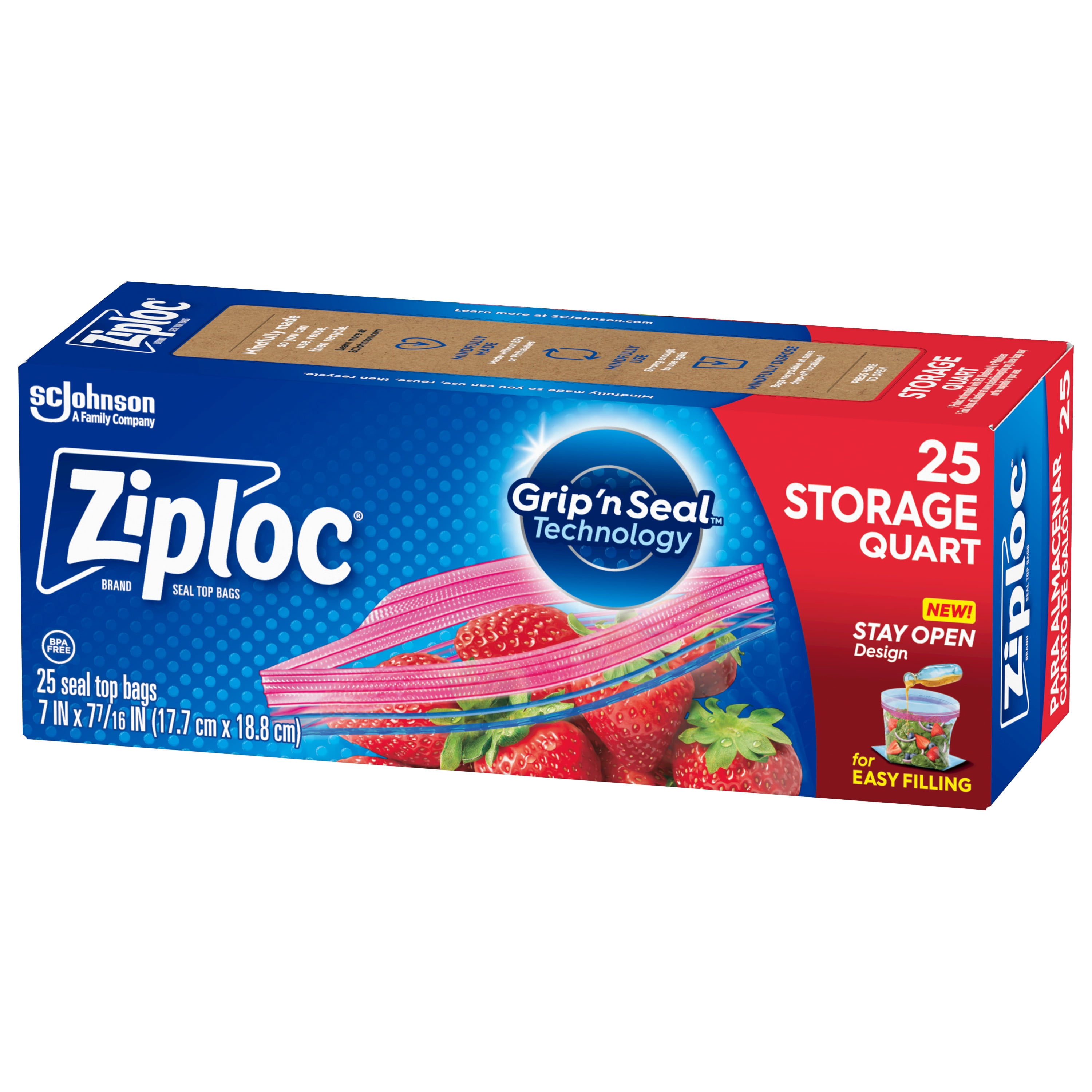 Ziploc Quart Size Storage Bag 9/50 Case - Dovs by the Case