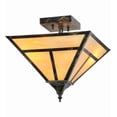 thumbnail image 7 of Meyda Tiffany 142016 T Mission 2 Light 19" Wide Semi-Flush Ceiling Fixture - Black, 7 of 7