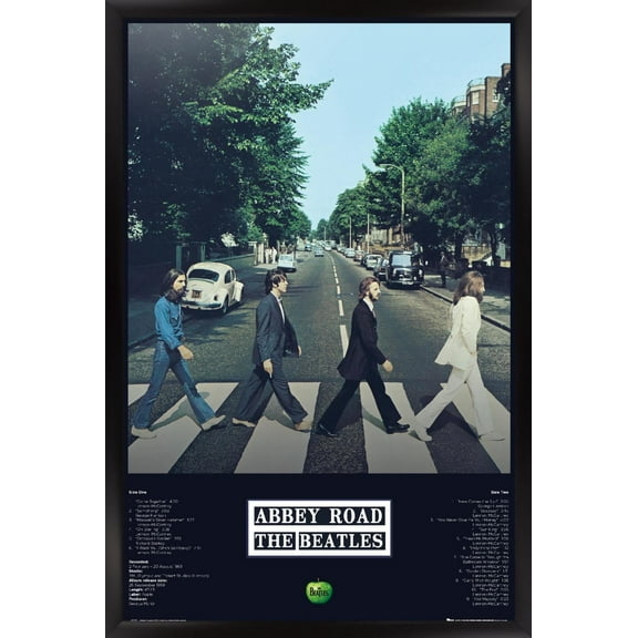 24X36 The Beatles - Abbey Album Wall Poster, 24" x 36" Framed