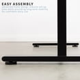 thumbnail image 2 of Manual Crank Stand Up Height Adjustable Desk Frame Workstation with Table Top, 2 of 8