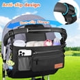 thumbnail image 3 of Organizador de cochecito Guiseapue universal con portavasos y bolsa para teléfono, 3 of 7