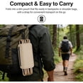 thumbnail image 2 of 2026 New Foldable Backpack Stool, Ultralight Compact Foldable Sling Bag Stool 10.60*9.44*10.60 In, Portable Pocket Chair With Carrying Bag for Hiking, Camping, Fishing (Blue, Small), 2 of 7