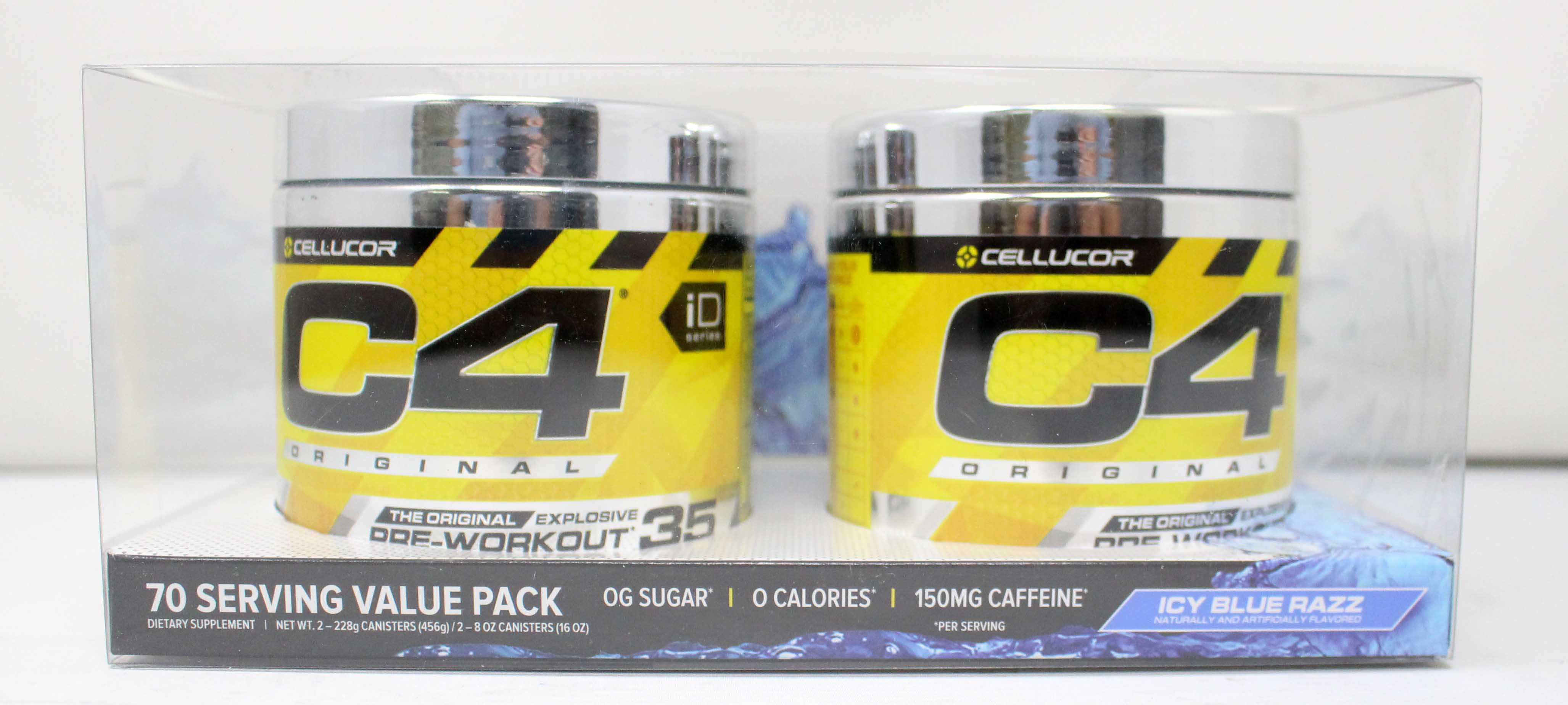 Cellucor C4 The Original Pre Workout Dietary Supplement Icy Blue Razz 2 Pack Walmart Com
