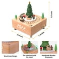 thumbnail image 3 of Electime Wooden Alarm Clock for Christmas Gift, Desktop Digital Clock, Train Musical Box Smart Castle Toy Birthday Present for Lover Friends and Children, 3 of 8