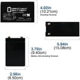 thumbnail image 2 of LZHF 12V 9Ah SLA Replacement Battery for CyberPower 1500 AVR - 2 Pack, 2 of 5